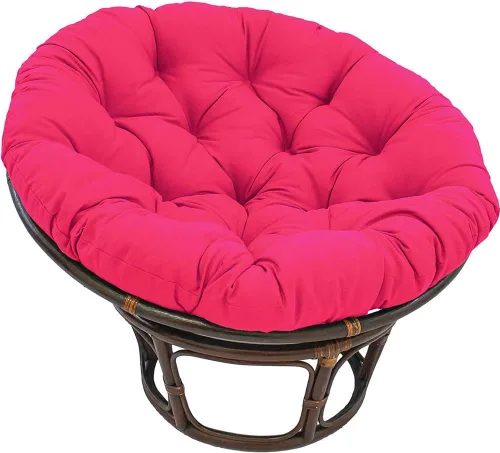 Miniatura 15 de Cojín colgante para silla de hamaca, cojín de tumbona para interiores y exteriores, cojín redondo grueso para silla de huevo, cojín de asiento