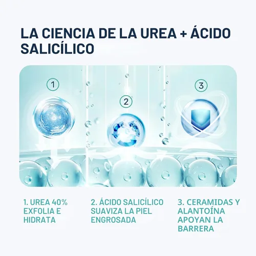 Miniatura 4 de Crema de urea 40 por ciento para pies de máxima fuerza, crema de urea para pies y removedor de callos, crema exfoliante para talones con ácido