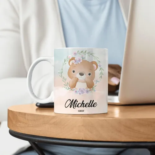 Miniatura 3 de CUBICER Tazas de café personalizadas con nombre personalizado, tazas de cerámica blanca, regalos de Navidad de vidrio para niños, mujeres, adultos