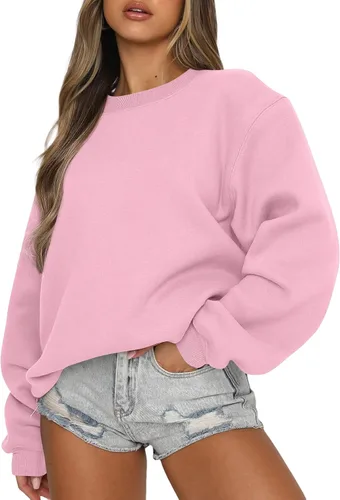 Miniatura 41 de EFAN Sudaderas de gran tamaño con cuello redondo Y2K para mujer, sudaderas con capucha para otoño, moda 2025, ropa para adolescentes y niñas, lindo
