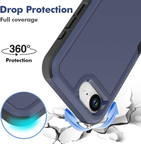 Miniatura 401 de Jeylly Funda para iPhone SE/Funda para iPhone 5S, Exterior de Plástico Duro que Absorbe Golpes + Interior de Silicona de Goma Defensor contra