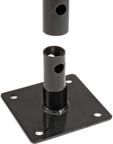 Miniatura 2 de Global Industrial 68" L Wave Portabicicletas, negro, montaje con brida, capacidad para 7 bicicletas