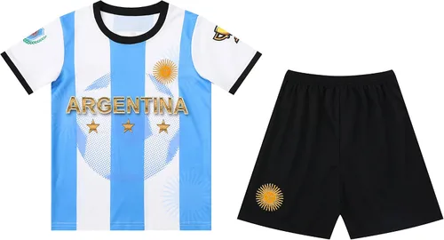Argentina World Champions Edition - Juego de camiseta de fútbol americano para niños y jóvenes