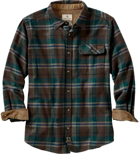 Miniatura 17 de Legendary Whitetails Camisa de franela de manga larga con botones para hombre, 100% algodón