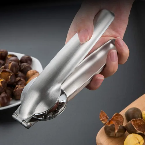 Miniatura 6 de Artcome Alicates de metal para abridor de nueces con clip de castaña, almendras de nuez, avellanas, alicates para abridor de nueces multifuncionales