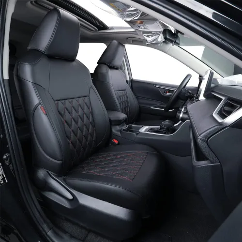 Miniatura 17 de coverdream Corolla Cross - Fundas de asiento de cuero para Toyota Corolla Cross Hybrid 2023-2026 (S,SE, XSE, Nightshade) SUV, protector de asiento