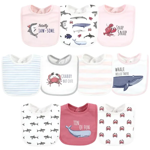 Miniatura 74 de Hudson - Babero unisex de algodón para bebé, baberos de algodón, talla única , Cactus rosa