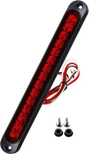Miniatura 9 de Paquete de 2 Luces de Identificación de Remolque LED de 10", 15 LED, 9 a 30 voltios, Conjunto de Luz Trasera LED de Parada Giro Cola, Tercera Barra
