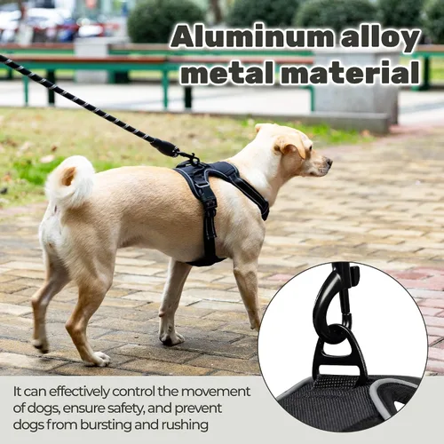 Miniatura 4 de Arnés para perro sin tirones, a prueba de escape, chaleco reflectante ajustable con asa de control, arnés para mascotas sin estrangulamiento