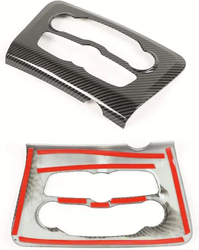 Miniatura 2 de Voodonala Para cargador de radio, CD, interruptor de CD, consolas centrales para Dodge Charger 2015-2026+, accesorios interiores, fibra de carbono