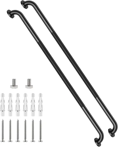 Miniatura 59 de Barra de agarre antideslizante para ducha de 24 pulgadas, acabado blanco frotado con aceite, diámetro de 1.25", Barra de agarre para baño Munzong