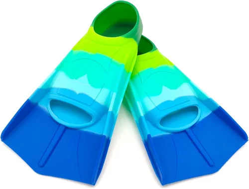 Miniatura 23 de Gugmoy Kids Swim Fins,Comfortable Silicone Flippers for Swimming and Diving,Size Suitable Beginners Kids Girls Boys Adults
