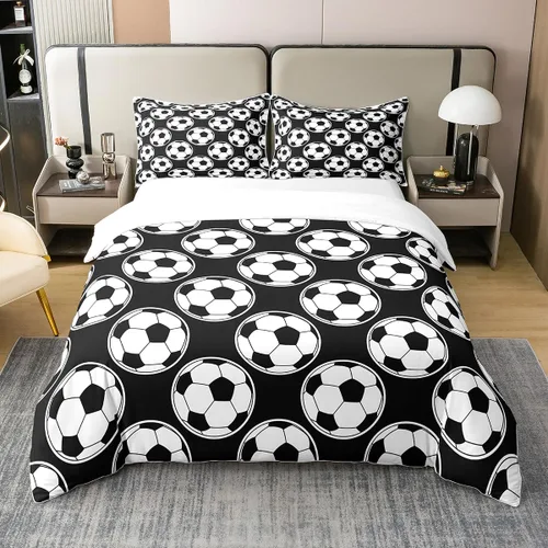 Miniatura 9 de Juego de ropa de cama 100% de algodón natural con hojas de palmera, funda de edredón Monstera con hojas tropicales, rama de hojas tropicales, funda