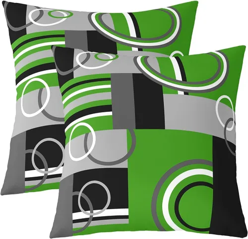 Miniatura 15 de Juego de 2 fundas de almohada de panal de abeja de 16 x 16 pulgadas, fundas de cojín geométricas hexagonales, fundas de almohada de colmena