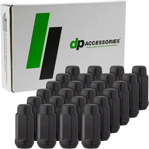 Miniatura 15 de DPAccessories Tuercas negras 1/2-20 para ruedas de posventa, extremo cerrado XL Bulge Bellota, 1.890 in (1.9 pulgadas) de alto, 0.748 in
