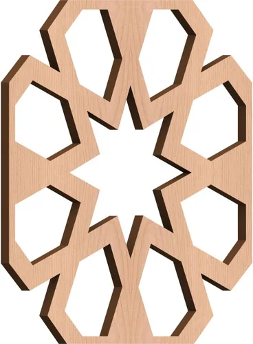 Miniatura 18 de Jackson Decorative Fretwork Wood Wall Panels, Large, 23 3/8" W x 23 3/8" H x 1/4" T, Cherry
