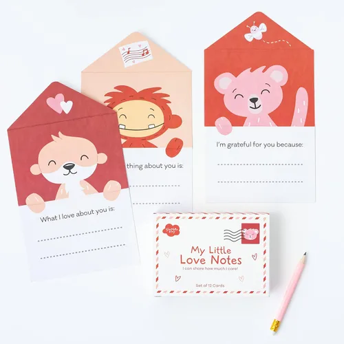 Miniatura 2 de Slumberkins Lovebug's Love Notes Bundle Mini animal de peluche Lovebug y My Little Love Notes Celebra este día de San Valentín – Juguetes