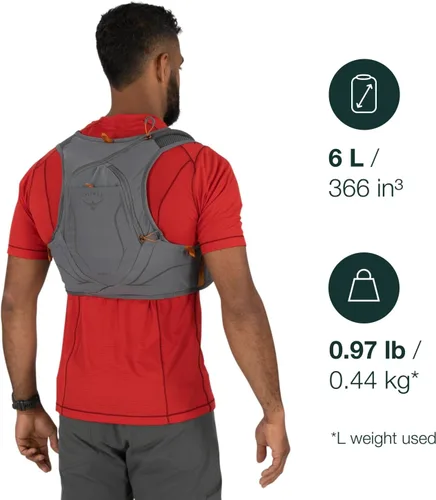 Miniatura 2 de Osprey Duro 6L Chaleco de hidratación para correr para hombre con reserva hidráulica
