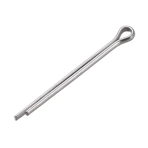 Miniatura 25 de uxcell Pasador de chaveta dividido, 0.039 in x 0.394 in, acero inoxidable 304, 2 puntas, llave de clip de sujeción en tono plateado, 30