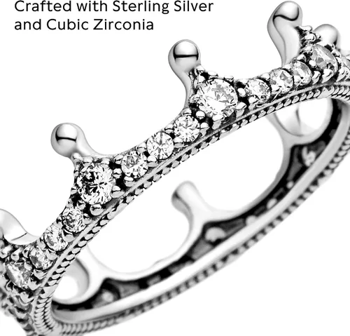Miniatura 4 de PANDORA Joyería - Anillo de circonita cúbica transparente brillante en plata de ley Metal Zirconia cúbica