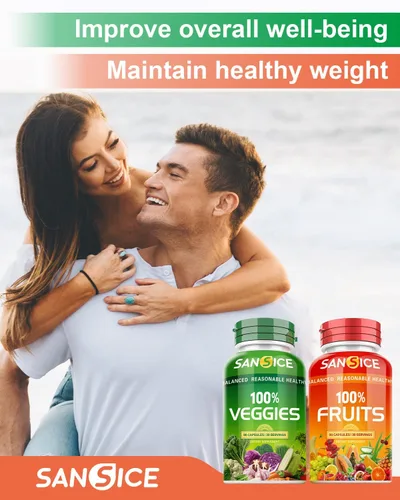 Miniatura 4 de Suplemento de frutas y verduras, 360 cápsulas de frutas y verduras naturales, suplementos vitamínicos para mujeres, hombres y niños, sin gluten