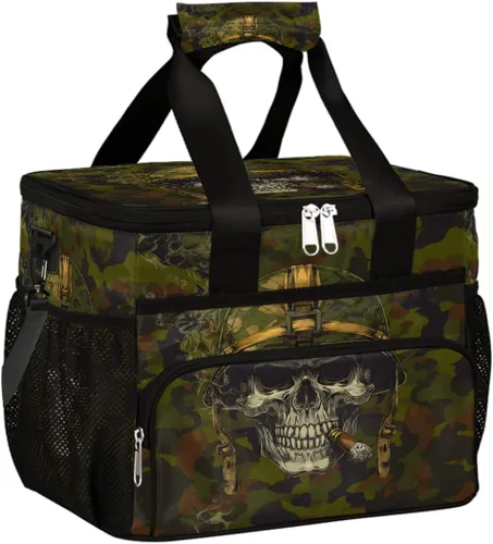 Miniatura 28 de Pardick Bolsa térmica suave con aislamiento de leopardo de galaxia para hombres y mujeres, lonchera grande a prueba de fugas, enfriador de playa