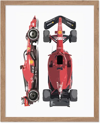 Miniatura 33 de Poster Master Póster de carreras de autos 2023, impresión de autos de carreras, arte de carreras de autos deportivos, regalo para hombres, mujeres