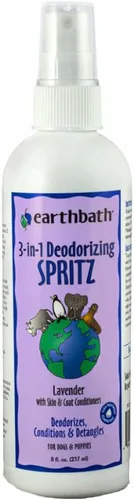 earthbath, Lavender - Spray desodorizante 3 en 1 para perros y cachorros, eliminador de olores fuertes para perros, colonia de perro libre de Lavanda