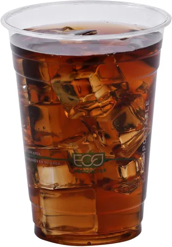 Miniatura 7 de ECO PRODUCTS GreenStripe - Vasos fríos transparentes de 16 onzas, vasos desechables de ácido poliláctico (PLA) a base de plantas para café helado