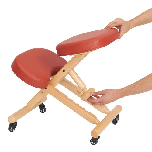 Miniatura 10 de Master Massage - Silla plegable ergonómica de madera para oficina, silla plegable de madera para corrección de postura en el hogar, mejora tu