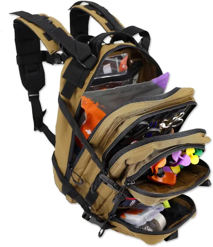 Miniatura 7 de Lightning X Mochila médica para primeros auxilios + kit para traumatismos y hemorragias (Rojo)