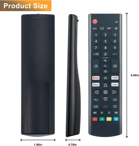 Miniatura 5 de AKB76037601 - Control remoto de repuesto para LG Smart TV 55UP7000PUA 65UP7000PUA 50UP7000PUA 32LM577BPUA 32LM577BZUA 32LM627BPUA 32LM637BPUB