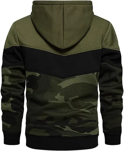 Miniatura 5 de LBL - Sudaderas con capucha para hombre, de mezcla suave, con forro polar, con bolsillo tipo canguro