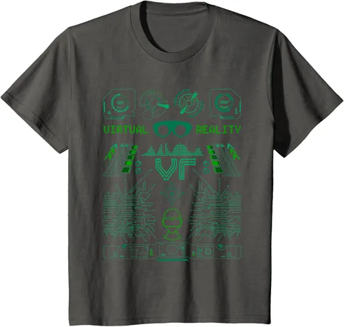 Miniatura 29 de Camiseta de realidad virtual VR Retro Gamers, Negro, S