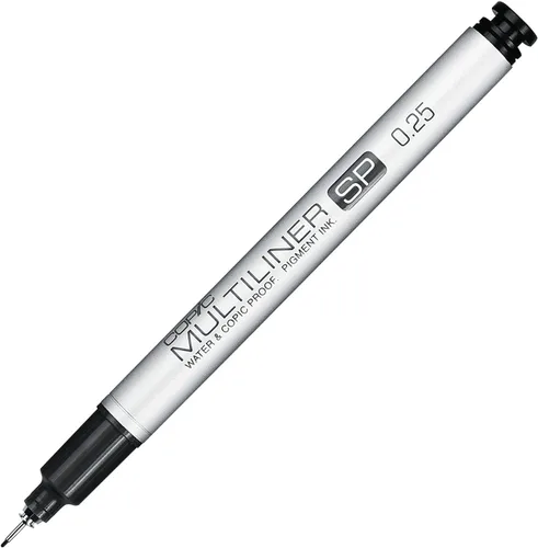 Copic Multiliner SP - Marcador de tinta negra, punta 0.25