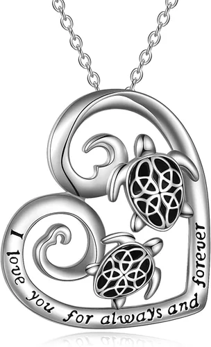 ONEFINITY ElephantOwlHorseDragonWolfTurtle Necklace Sterling Silver Celtic Knot Pendant Necklace Animal Jewelry Gifts fro Women Mom