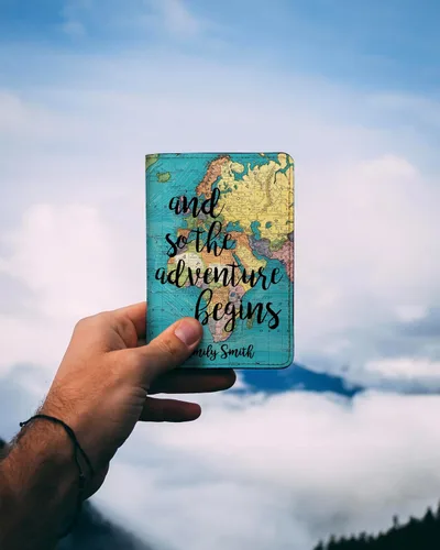 Miniatura 71 de Wanderlust - Soporte para pasaporte de cuero para mujer