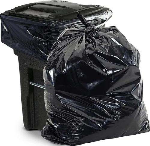 Aluf Plastics Bolsas de basura negras resistentes de 65 galones, 1.5 mil, 50 x 48 pulgadas, paquete de 5000 unidades, para contratistas, exteriores,