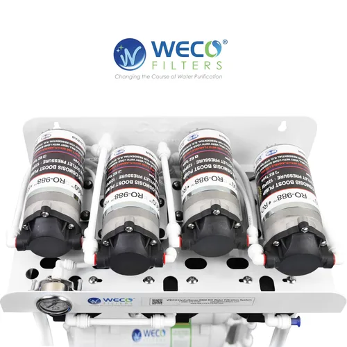 Miniatura 2 de WECO HydroSense Light Sistema de filtro de agua de ósmosis inversa comercial (HydroSense-0500GAC-CAL-UV)