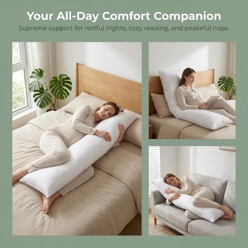 Miniatura 7 de Zituop Almohada de cuerpo completo en paquete al vacío 150x50cm, funda de almohada de cuerpo para adultos de anime, almohada larga de cuerpo