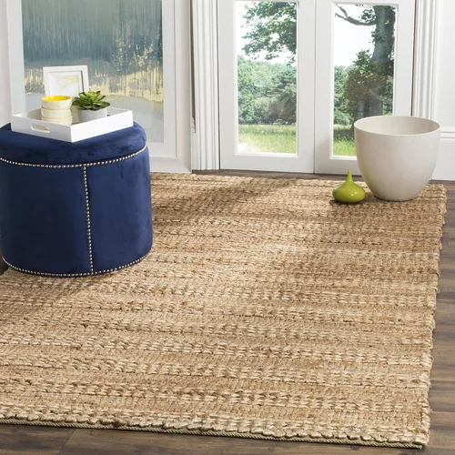 Miniatura 34 de SAFAVIEH Natural Fiber Collection - Alfombra decorativa de 2 x 3 pies, color lejía, yute hecho a mano, diseño trenzado tejido, ideal para entrada
