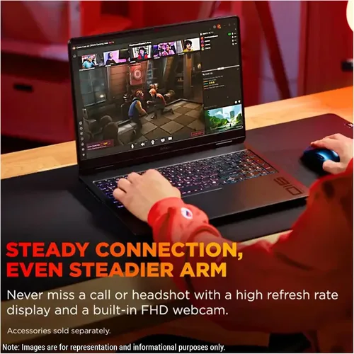 Miniatura 2 de HP OMEN Laptop para juegos, AMD Ryzen 9-8940HX, 32 GB DDR5 RAM, 1 TB PCIe SSD, pantalla de 16" 2K (1920x1200) 144Hz, Nvidia G-Force RTX 5060