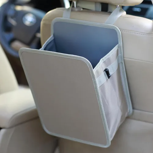 Miniatura 17 de Ginsco Bote de Basura para Auto de 3 Galones con Tapa Abierta, Bolsa de Basura Colgante para Auto de Gran Capacidad a Prueba de Fugas con Forro