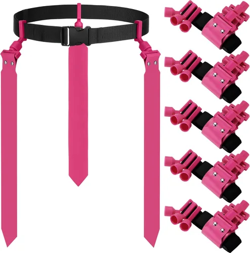 Miniatura 27 de Hungdao Cinturones y banderas de fútbol para 10/12 jugadores, cinturones de fútbol ajustables para niños, adolescentes, adultos, entrenamiento