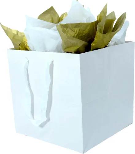 Miniatura 15 de JUNESHE Bolsa de regalo cuadrada negra grande con asas y papel de seda, 9.84 pulgadas, gran envoltura de regalo gigante para cumpleaños, boda