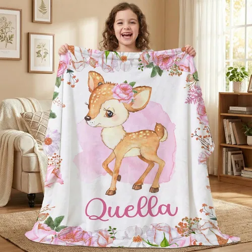 Miniatura 17 de Manta de mariposa personalizada con texto, manta de franela personalizada con nombre, para niños, perros y gatos, regalo de 30 x 40 pulgadas, XS