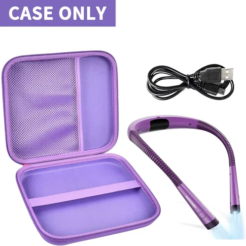 Miniatura 2 de GWCASE Funda compatible con Glocusent/para Vekkia/para LITOM/para LEDGLE/para TAKKUI/para TSINGREE Luz de lectura LED para el cuello Luz de libro