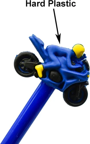 Miniatura 6 de Maydahui 12 bolígrafos geniales para automóvil, divertidos bolígrafos de gel de carreras de motocicleta en tinta negra para niños, escuela, oficina