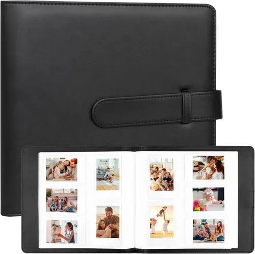 Miniatura 17 de Álbum de fotos de 256 bolsillos para cámara Fujifilm Instax Mini, libro de fotos con cubierta de cuero para fotos Polaroid, álbum de fotos de 2x3