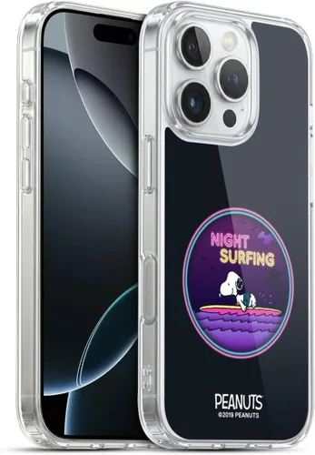 Miniatura 194 de Head Case Designs Peanuts Tropical Surf Snoopy Aloha Disco Gel Funda con licencia oficial [protección de grado militar] compatible con Apple iPhone